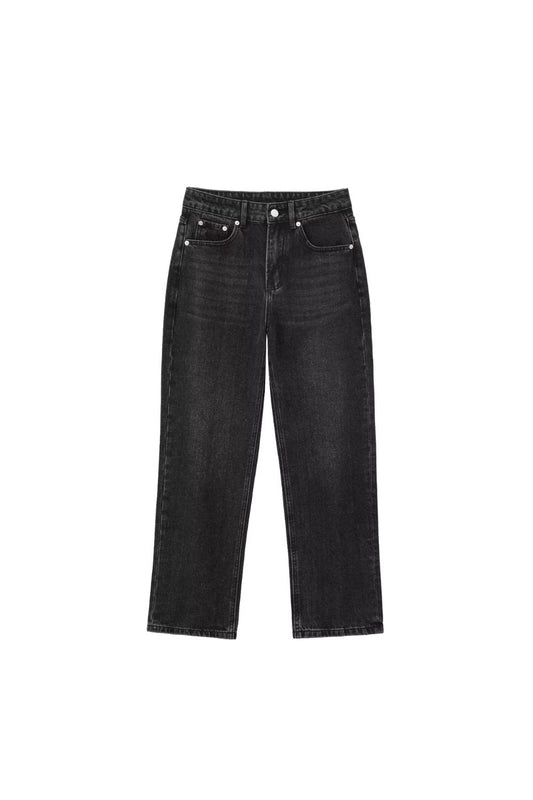 ‘Emery’ Straight-Leg Mid-Rise Jeans
