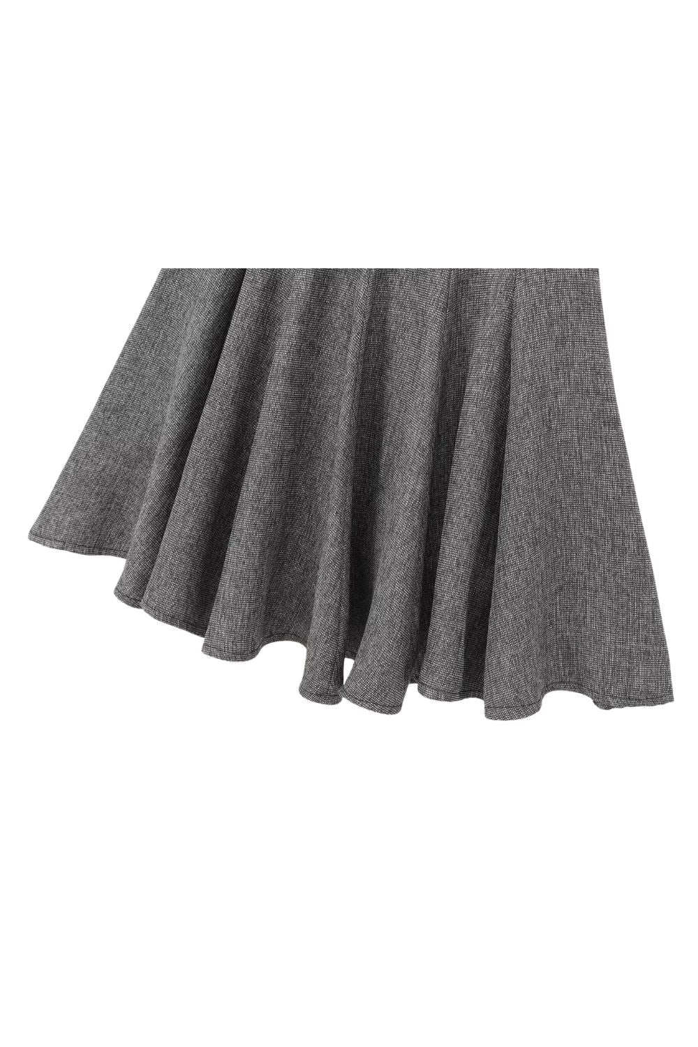 'Hayley' Mini Short Sleeve Dress with Wide Skirt