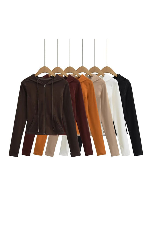 'Alicia' Women's Stylish Hooded Pullover Pullover (6 color)