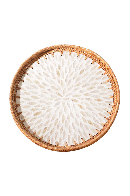 'Finley' Round Shell Storage Tray