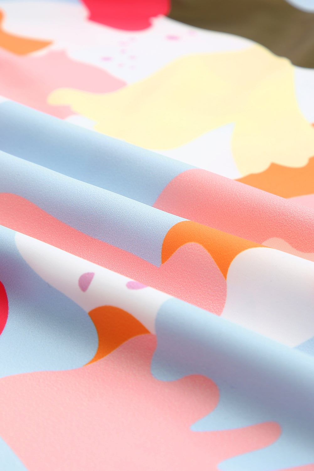 'Alison' Printed Notched Neck Half Sleeve Blouse