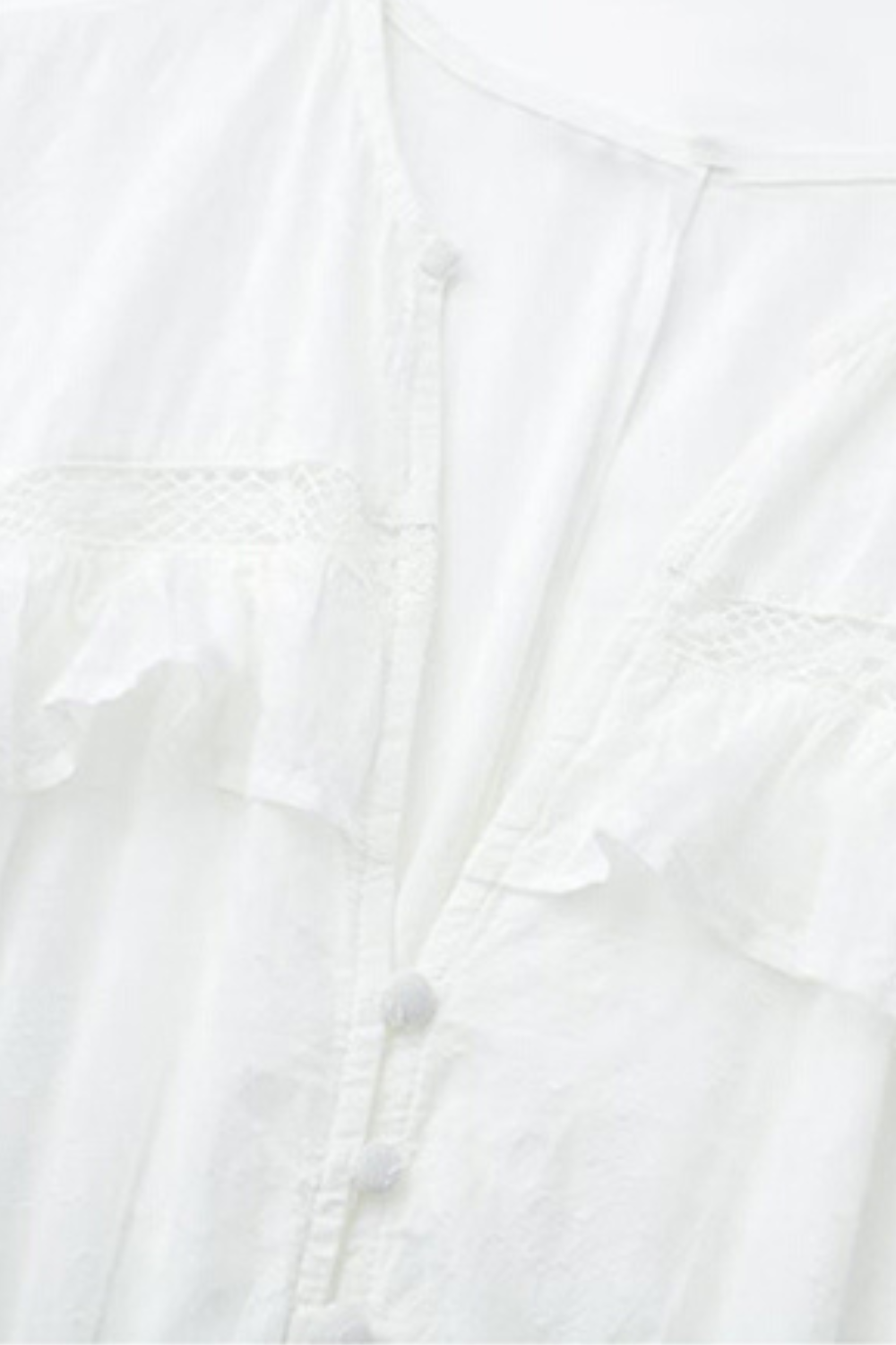 'Maggie' V-Neck Lace Layered Top