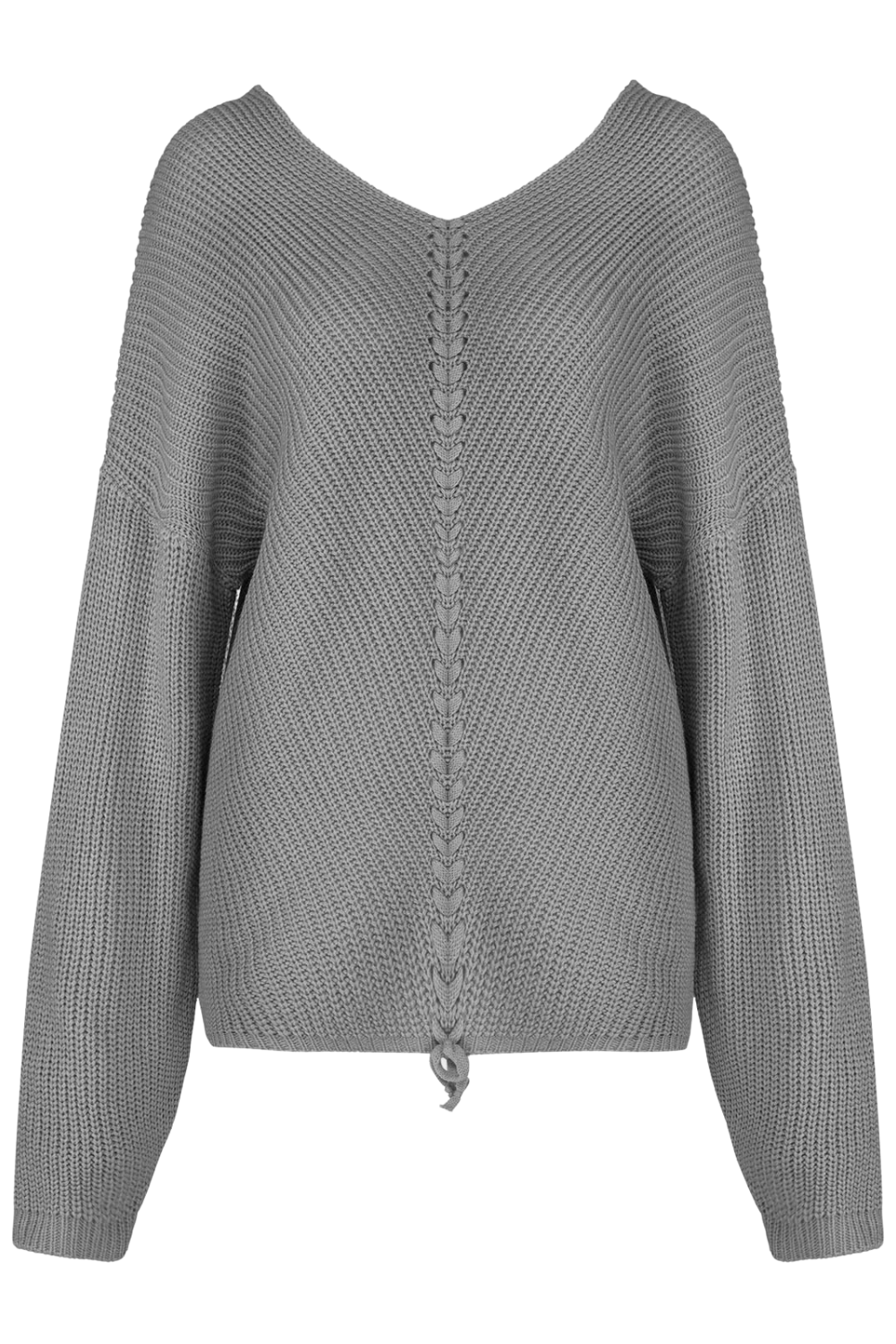 'Kylie' Full Size Loose V-neck Drawstring Knitted Sweaters (6 Colors)