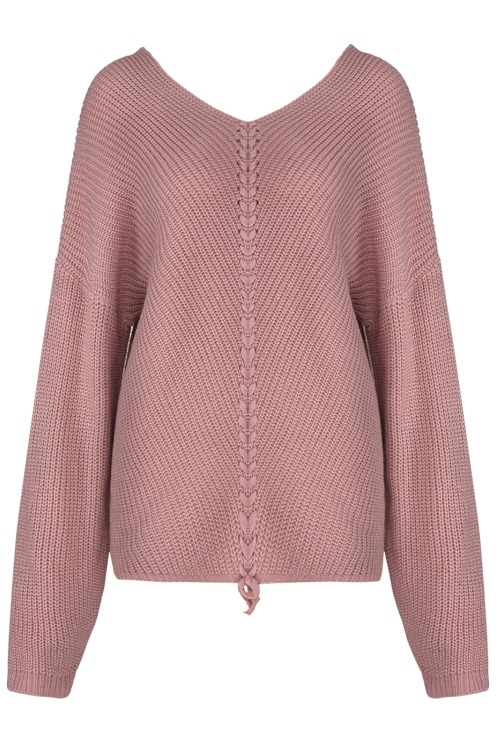 'Kylie' Full Size Loose V-neck Drawstring Knitted Sweaters (6 Colors)