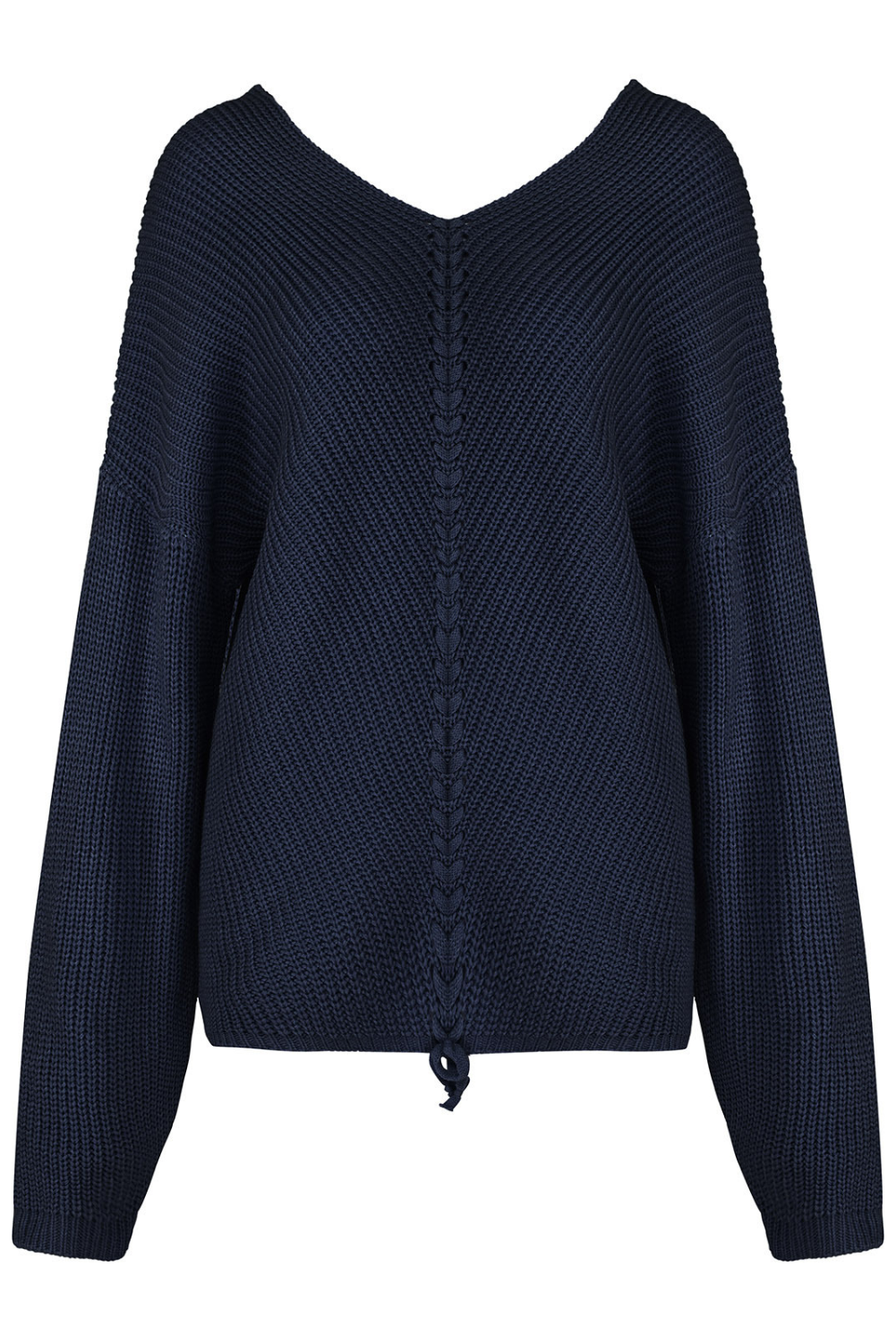 'Kylie' Full Size Loose V-neck Drawstring Knitted Sweaters (6 Colors)