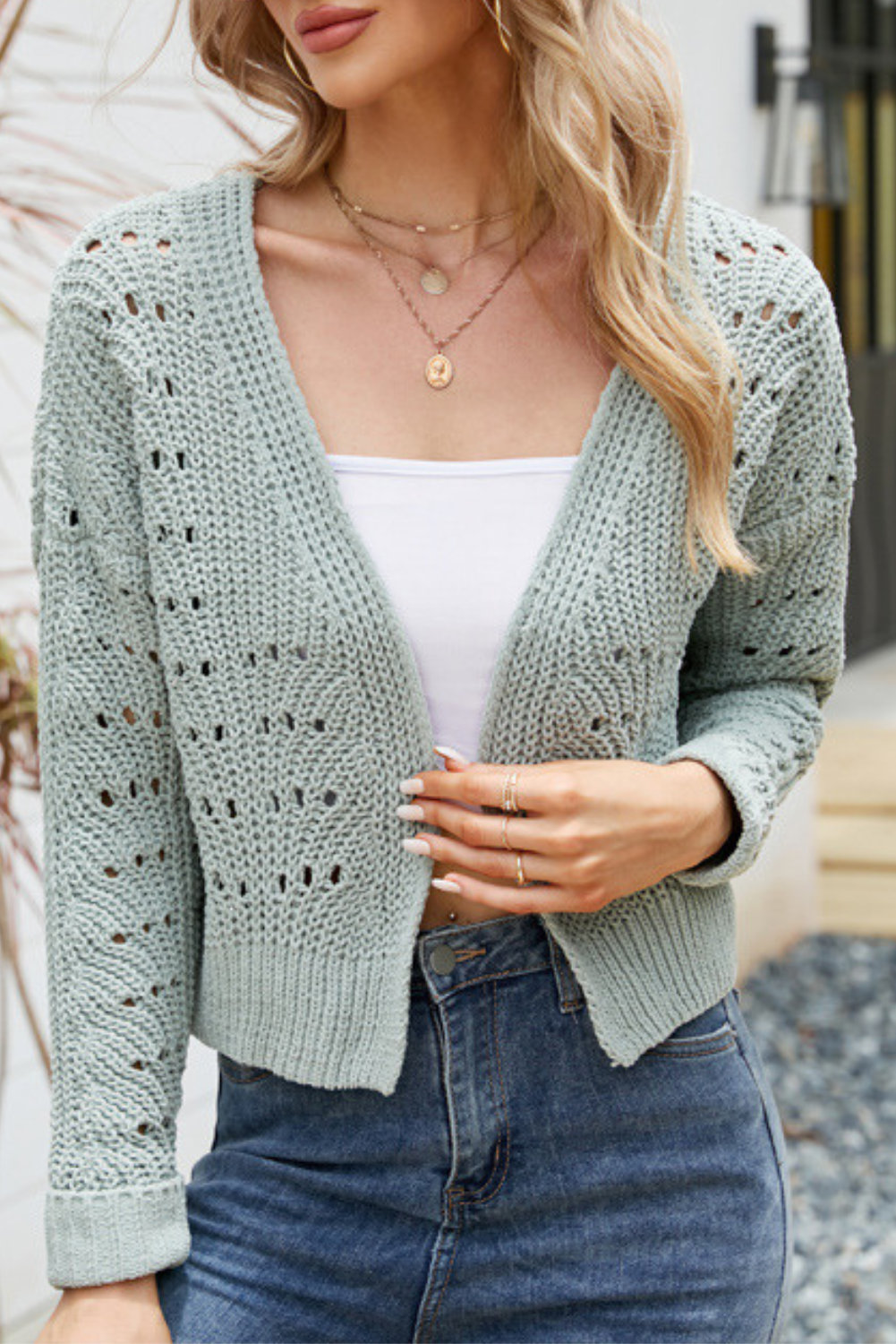 Ribbed Knit Cardigan #134507
