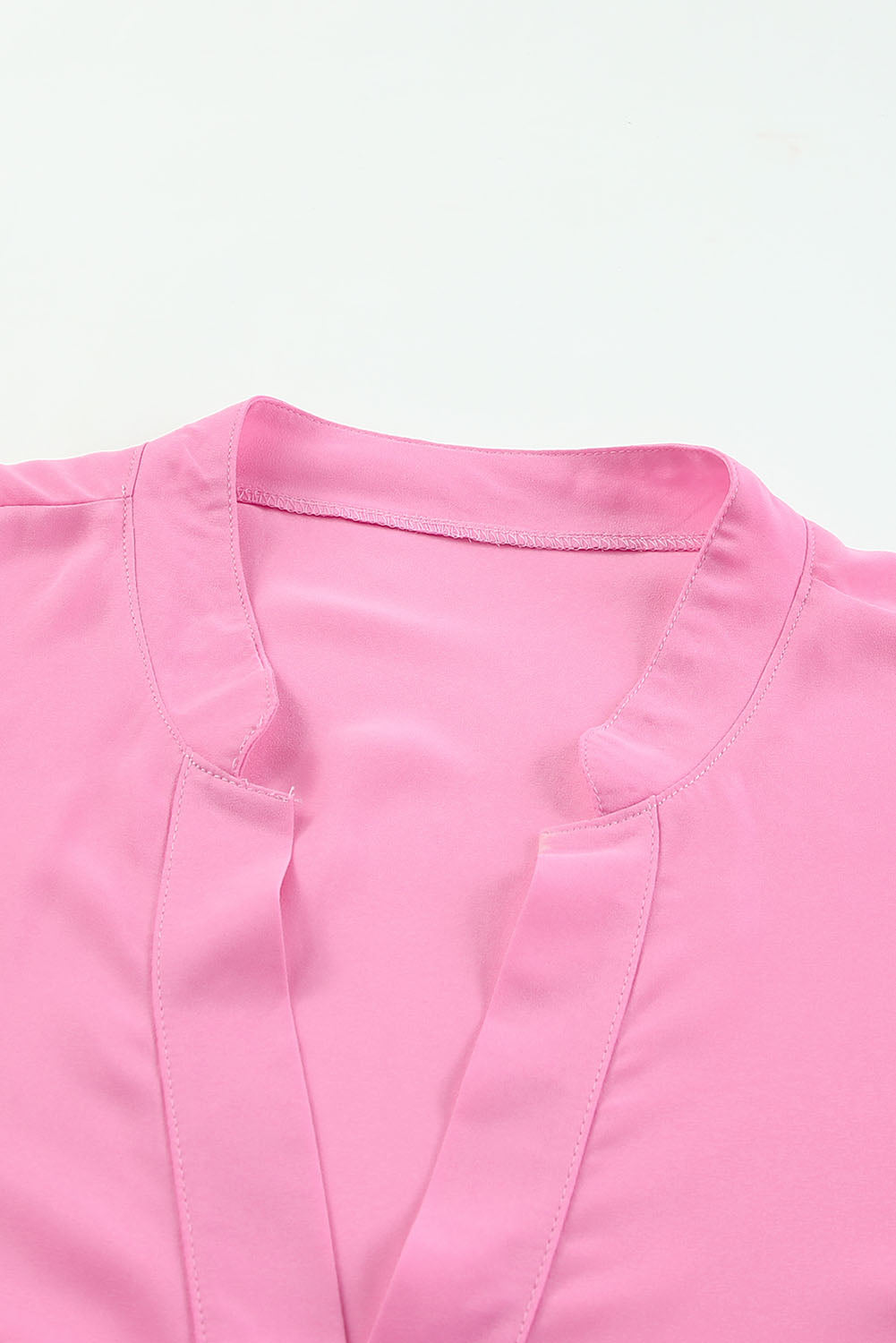 'Yuri' Plus Size Notched Neck Half Sleeve Blouse