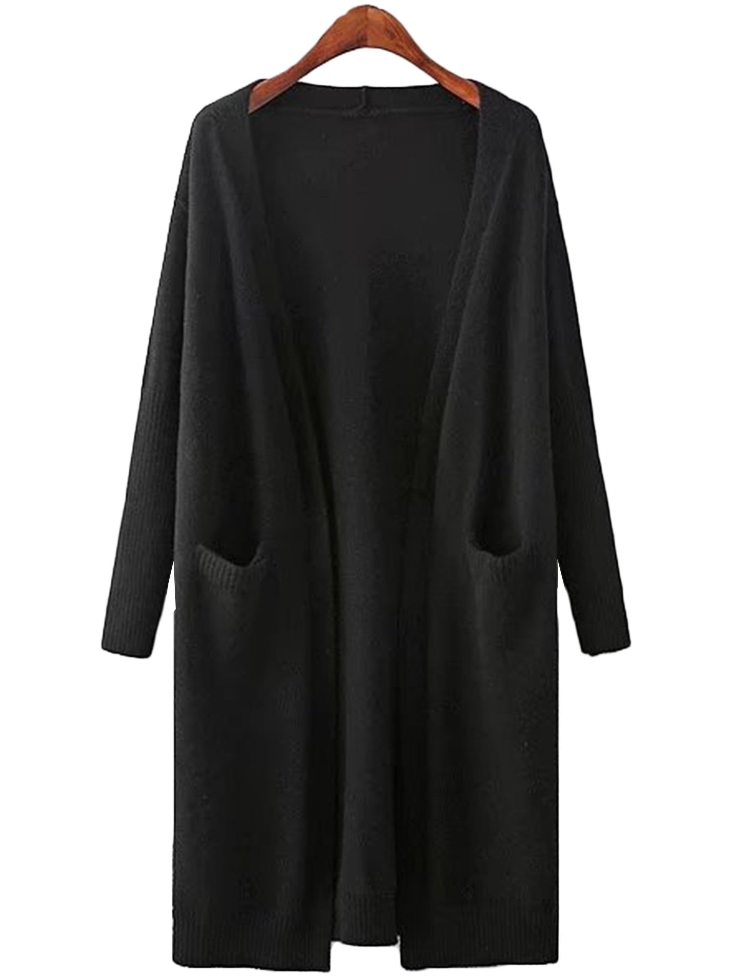 'Carrie' Open Wrap Pocket Long Cardigan – Goodnight Macaroon