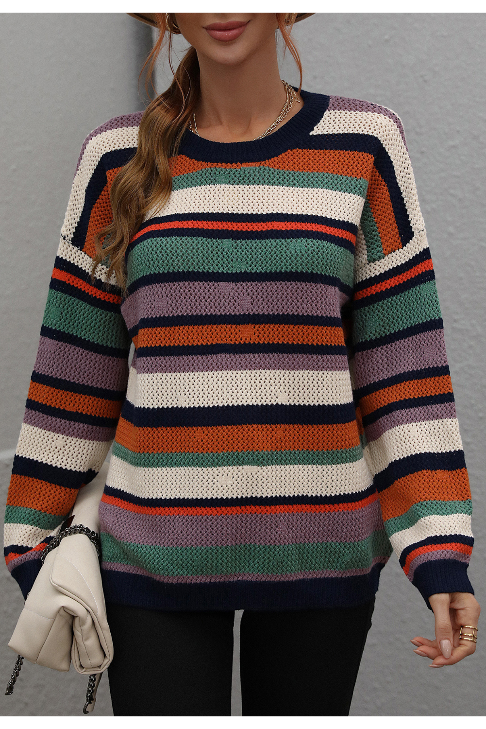 'Reese' Crewneck Color Block Sweater (3 Colors)