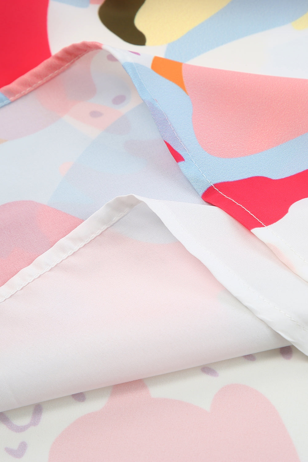 'Alison' Printed Notched Neck Half Sleeve Blouse