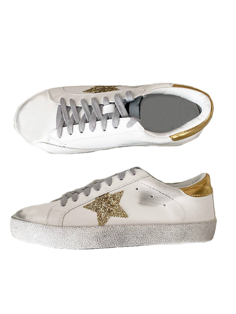 'Vanessa' Sequinned Star Distressed Sneakers (6 Colors) – Goodnight ...